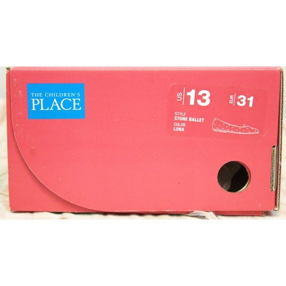 New in Box The Children's Place Navy Luna Stone Ballet Girls Shoes Flats Gems - Picture 4 of 16